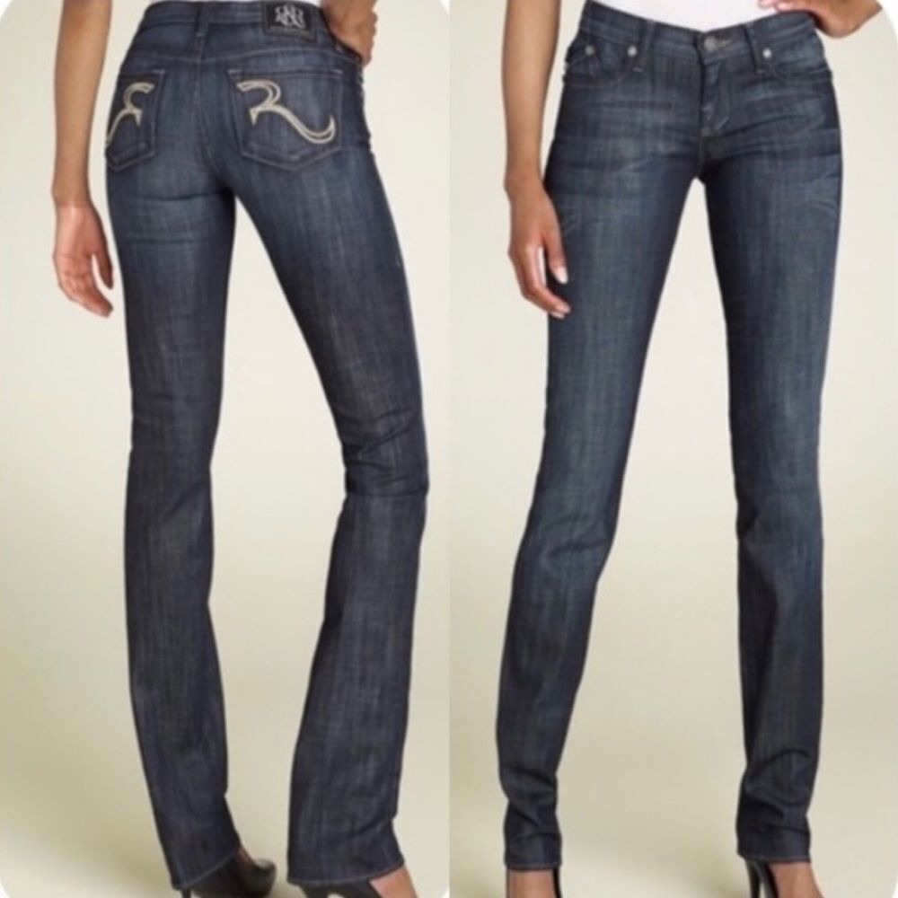 ROCK & REPUBLIC | Stella low rise straight leg jeans
